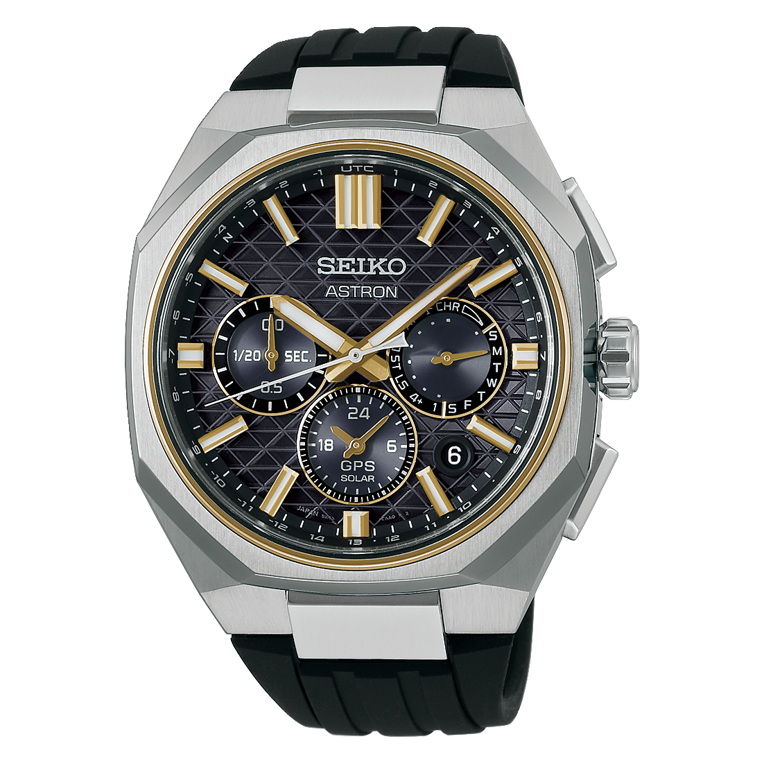 Astron HAB003J1 GPS Solar Dual-Time Chronograph