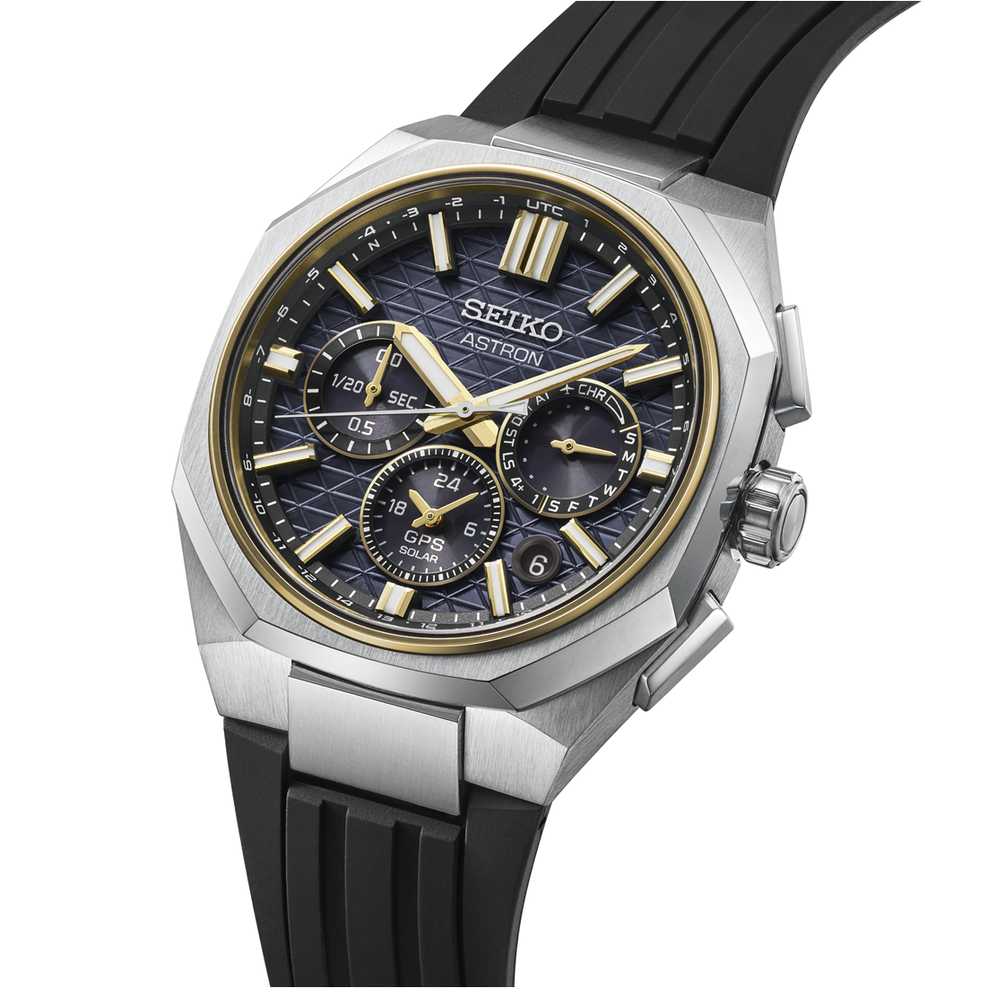 Astron HAB003J1 GPS Solar Dual-Time Chronograph