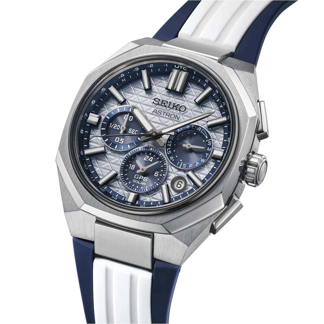 Astron HAB004J1 145th Anniversary GPS Solar Dual Time Chronograph Titanium Limited Edition